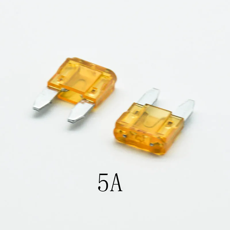 20 шт. мини предохранитель из цинкового сплава и пластика 5A 7.5A 10A 15A 20A 25 30A комплект