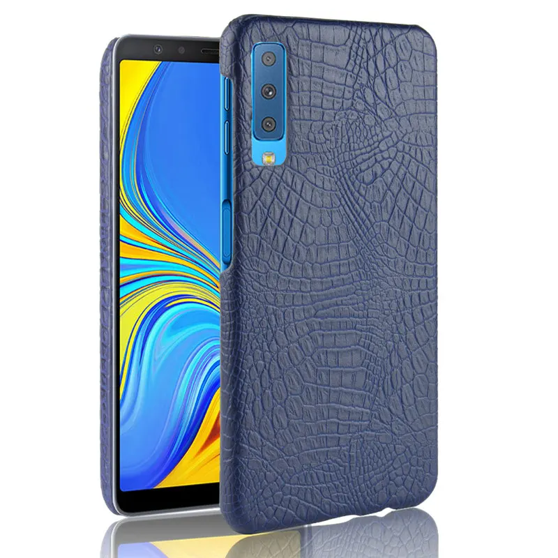 Винтажный чехол из крокодиловой кожи для Samsung Galaxy A7 2018 A750 A9 A6 защитный жесткий