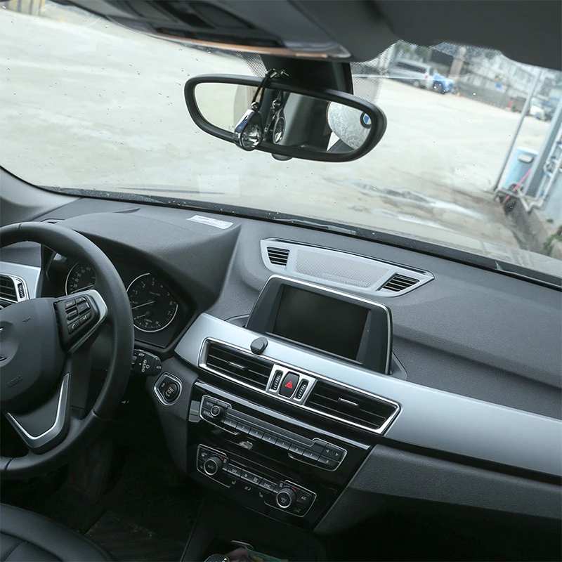 Для BMW X1 F48 2016 2019 X2 F47 2018 консоль управления центром из алюминиевого сплава крышка