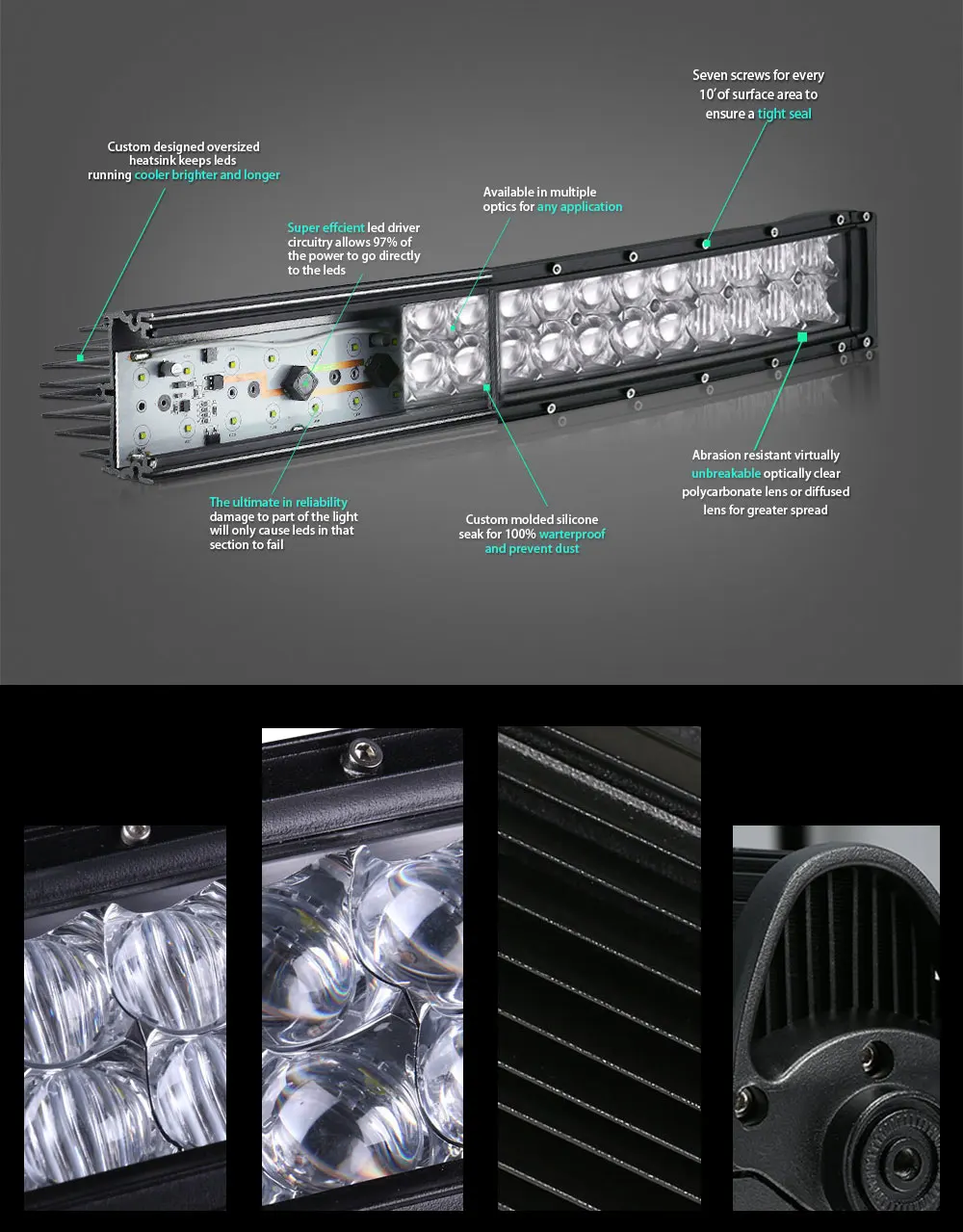 21," 120 W 5D светодиодный светильник бар изогнутые автомобиля рабочий светильник для бездорожья Авто rampe lada niva УАЗ suvatv комбинированного луча дальнего света противотуманная фара 12V 24V