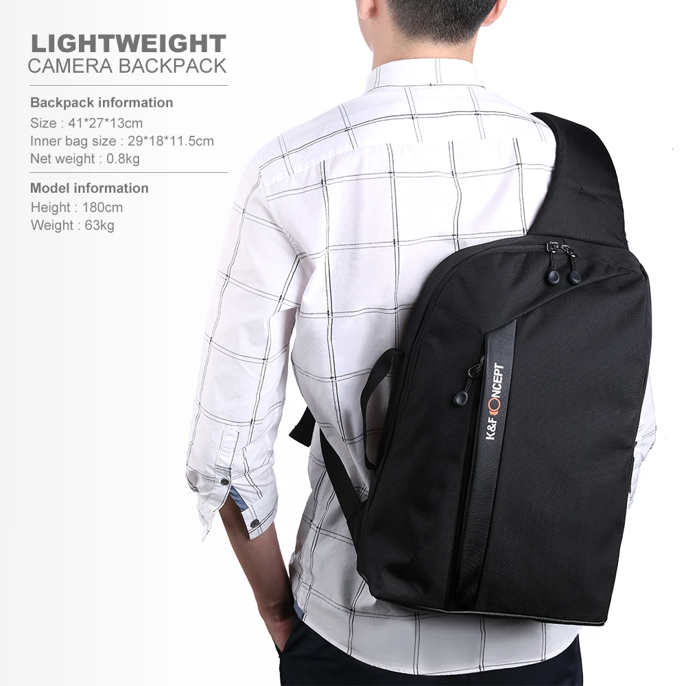 K & F CONCEPT Camera Sling рюкзак для DSLR беззеркальных камер Аксессуары объективов и 13 3