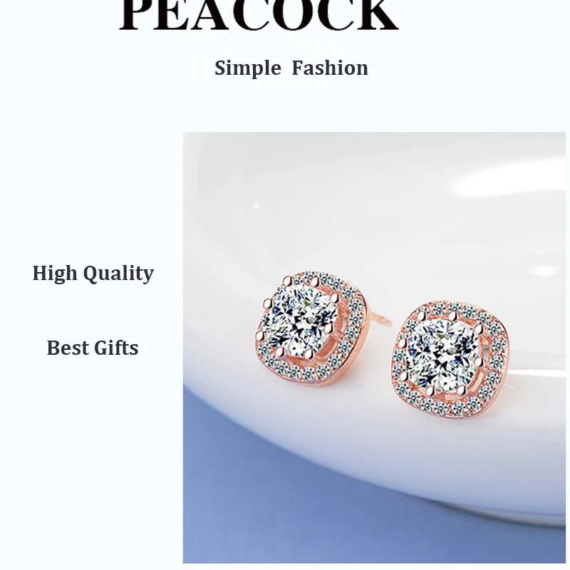 Utimtree модные круглые циркониевые серьги-гвоздики для женщин подарок хрустальные
