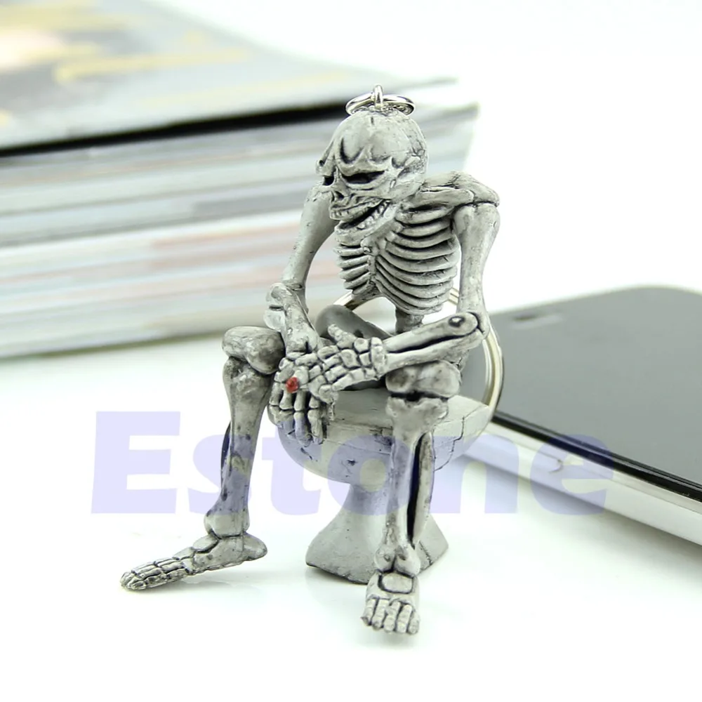 Модный креативный туалетный кошелек сумка резиновые брелки с черепами подарок |