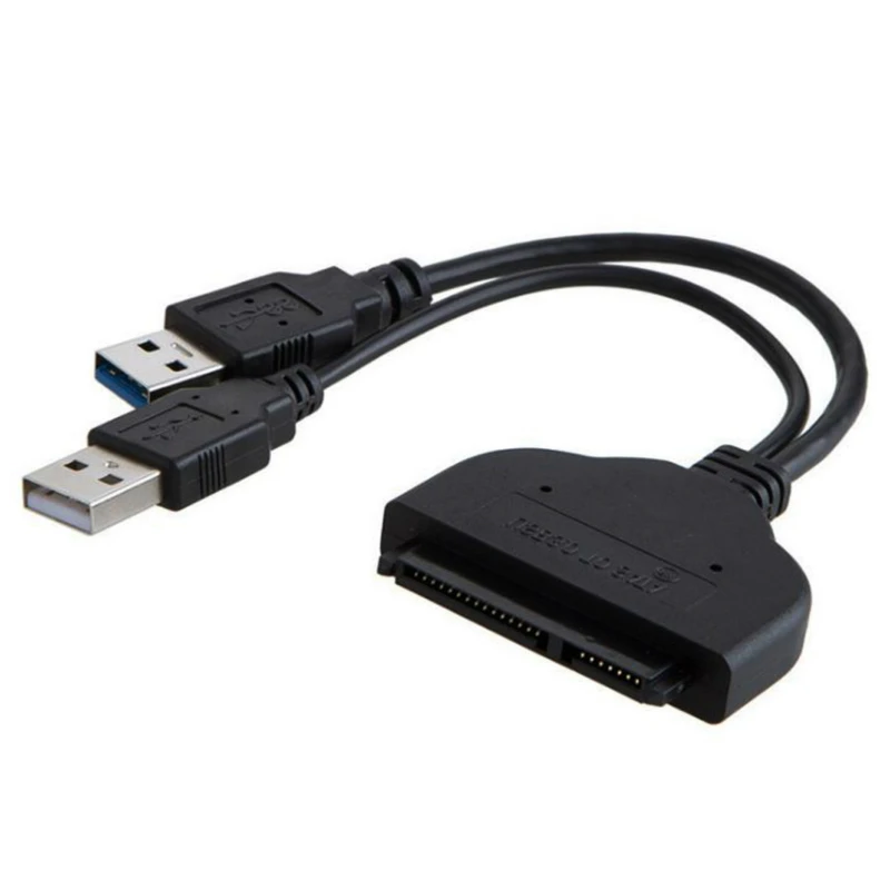 

USB 3.0 or USB2.0 to SATA 22Pin Adapter Cable for 2.5 / 3.5 inch HDD External Power Hard Disk Drive Converter