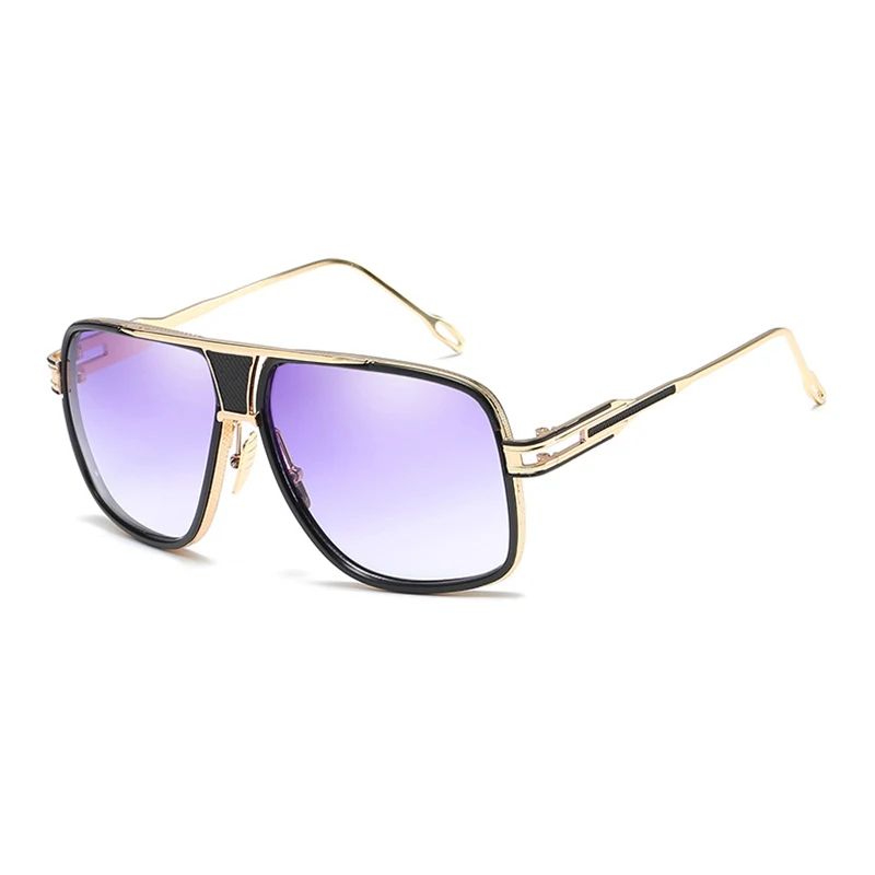 New Arrived Fashion Men's Pilot Sunglasses Retro Male Grain Frame Hollow Out Goggle Spectacles Lentes de sol hombre Oculos D5 |