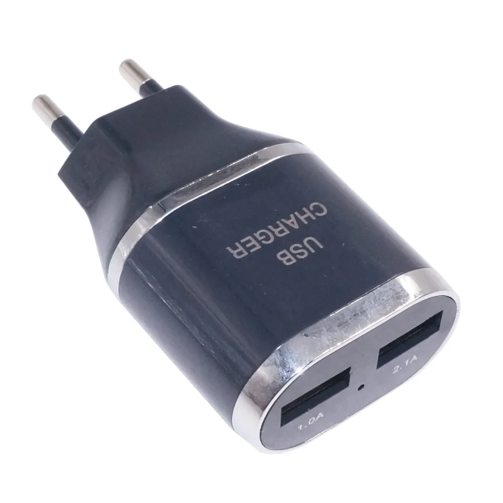 Quwind стены Зарядное устройство 5 В 2A Dual USB Адаптеры питания ЕС Plug 100 В-240 для Android IPhone 6