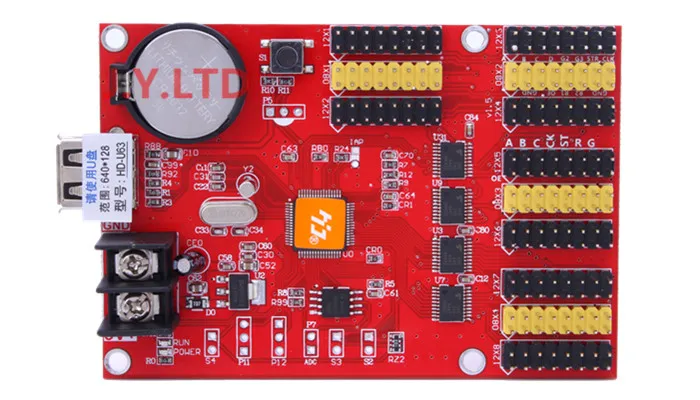 (HD-U63) HD-U40 P10 СВЕТОДИОДНЫЙ дисплей модуль управления USB card Single/Dual Светодиодный