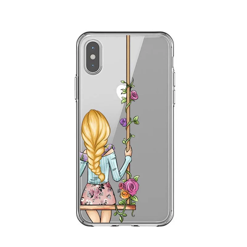 Мягкий чехол для телефона Best Friends iPhone 8 7 6 6S Plus X XR XS Max 5S SE BFF по всему миру