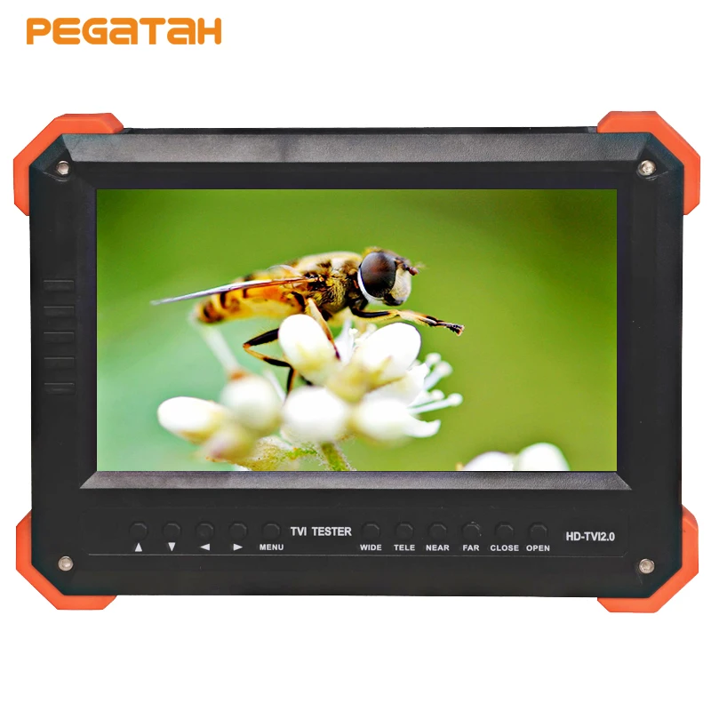 7 дюймовый тестовый монитор CCTV 5MP TVI AHD 1080P CVI с VGA HDMI входом DC12V Выход er er|Монитор и