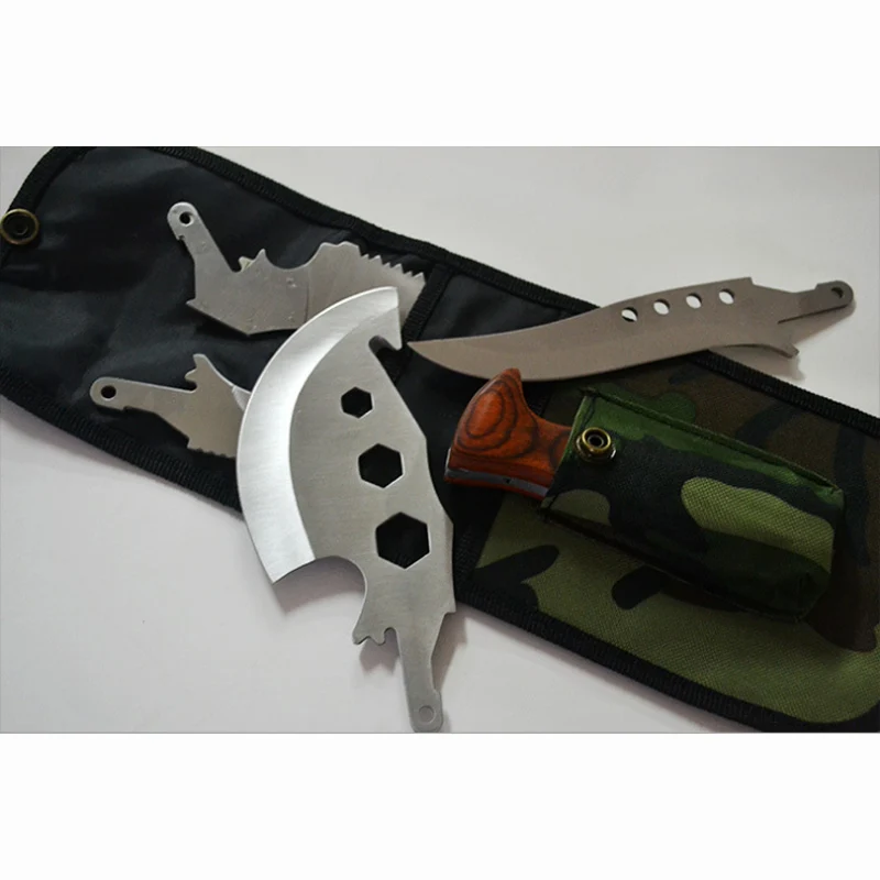 Новый многофункциональный 4 в 1 Топоры + Ножи Пилы Открытый Инструменты набор