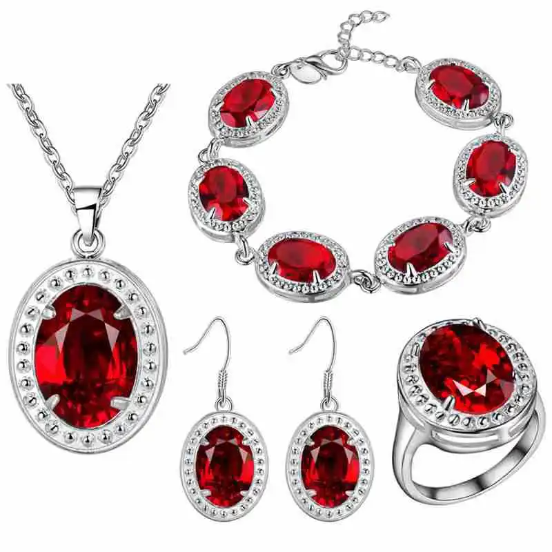 Комплект из колье и серёг с подвеской кольцом|silver jewelry set|fashion setjewelry sets |
