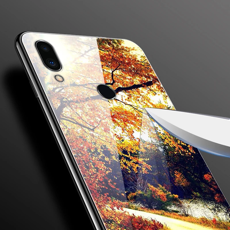 Чехол из закаленного стекла для Meizu Note 9, мягкий бампер, 3D мраморный принт с животными, Funda для Meizu Note 9, Note9, M9, Note, чехол для телефона