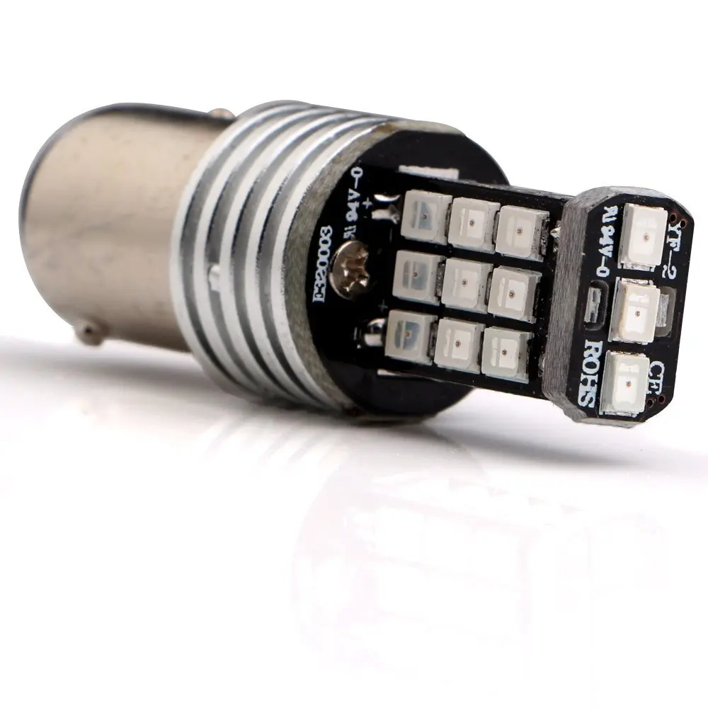 YM E-Bright 4 шт. 1156 BA15S S25 2835 21 SMD P21W поворотные сигнальные задние фонари 12 в 24 В