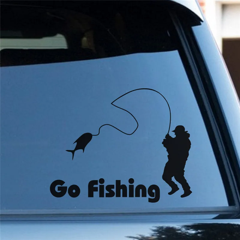 Go fishing забавное окно для стайлинга автомобиля старые люди автозапчасти