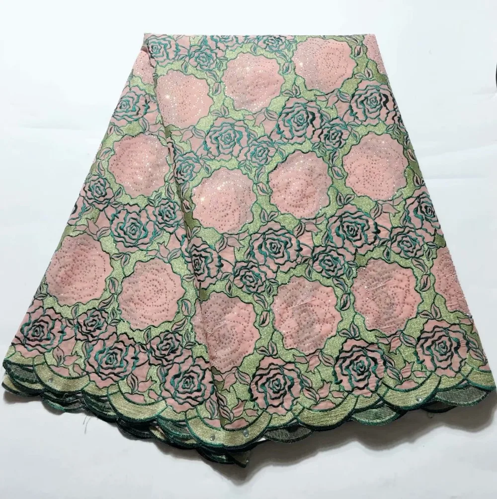 Последняя африканская кружевная ткань 2019 вышитый Швейцарский Кружевной вуаль