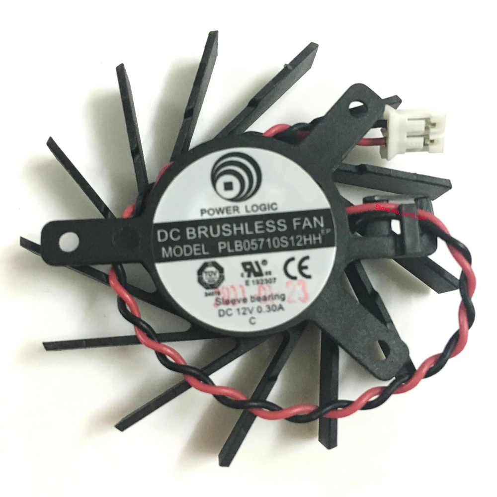 

Вентилятор PLB05710S12HH, 50 мм, 12 В постоянного тока, 0,3 а, VGA-карта, охладитель ATI Radeon HD5550 5570 5670 V4800