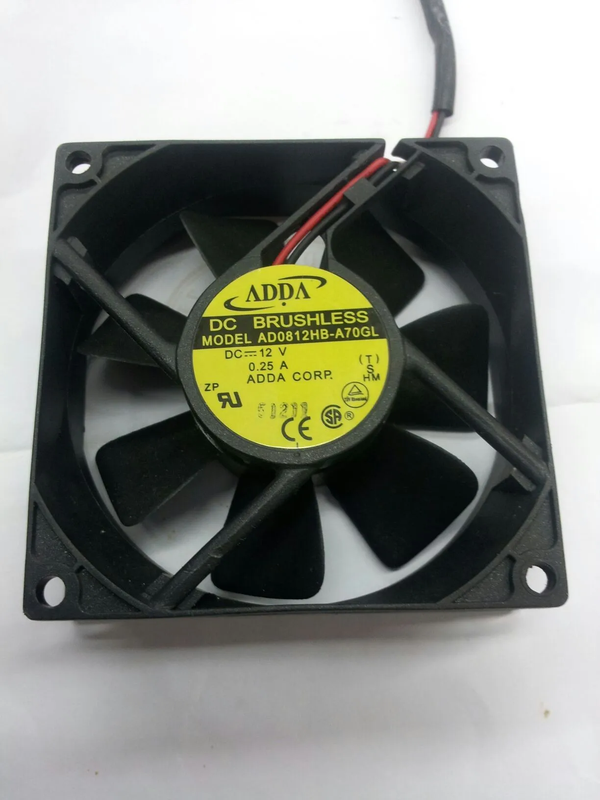 

Cooling fan adda 8025 12v 0.25a 0.15 ad0812hb-a70gl