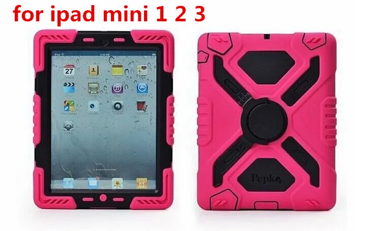 for ipad mini 1 2 3 Брендовый гибридный защитный водонепроницаемый противоударный пылезащитный детский безопасный Чехол-подставка для ipad mini 1/2/3 retina ipad 2 3 4 Air Shell - Цвет: for ipad mini 1 2 3