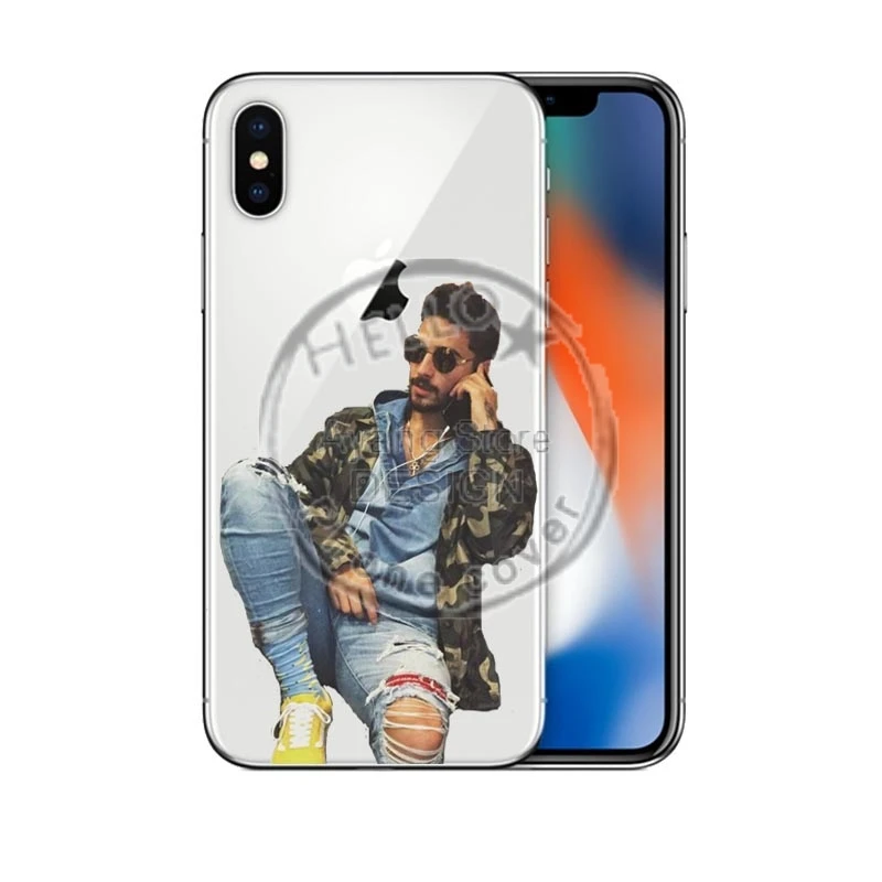 Maluma Ozuna POP Hip Hop Rapper Soft TPU silicone luxury Phone Coque Cover For iPhone X 10 5 5S SE 6 6SPlus 7 7Plus 8 8Plus |