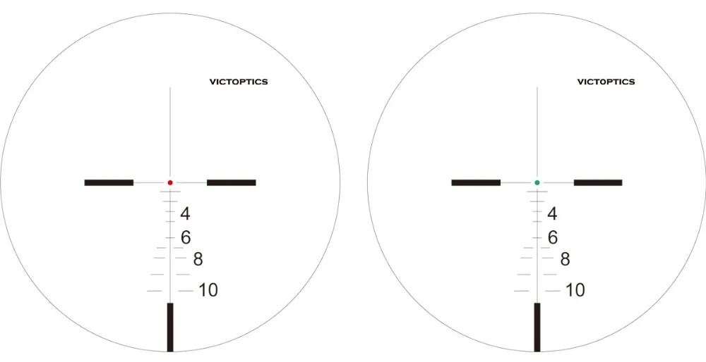 Victoptics 1 4x24 компактный Экстра легкий FFP 1/2 MOA прицел охотничьи прицелы с красной зеленой подсветкой сетка 30 мм
