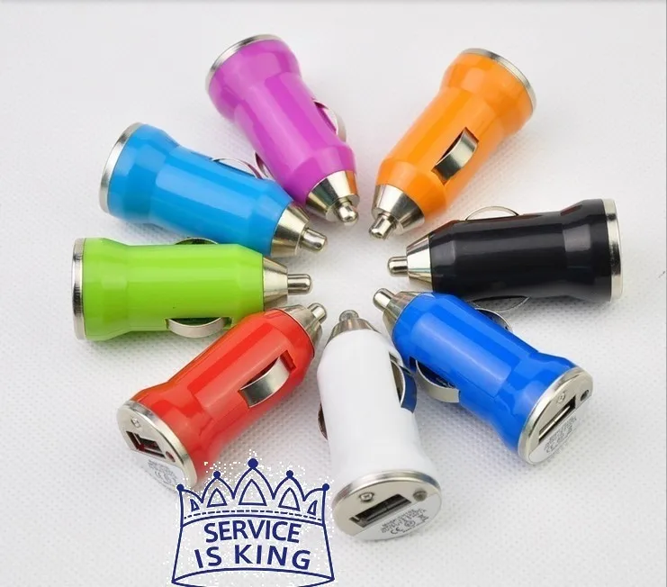 Colorful патрон мини USB автомобильное зарядное устройство адаптер для iphone 4s / 5 ipad Mini