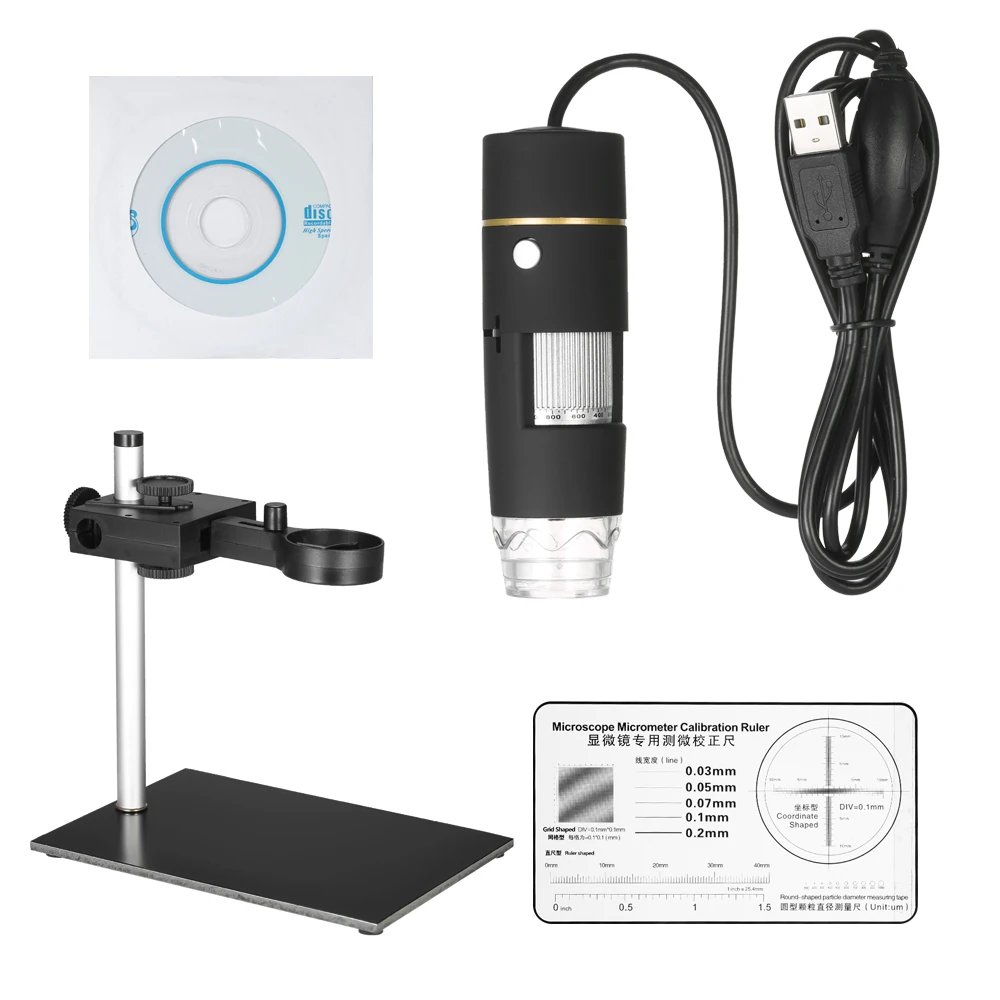 KKmoon 0.3MP 1000X 8LED Digital Microscope USB electronic camera Endoscope OTG Function Zoom Video Magnifier +Stand | Инструменты