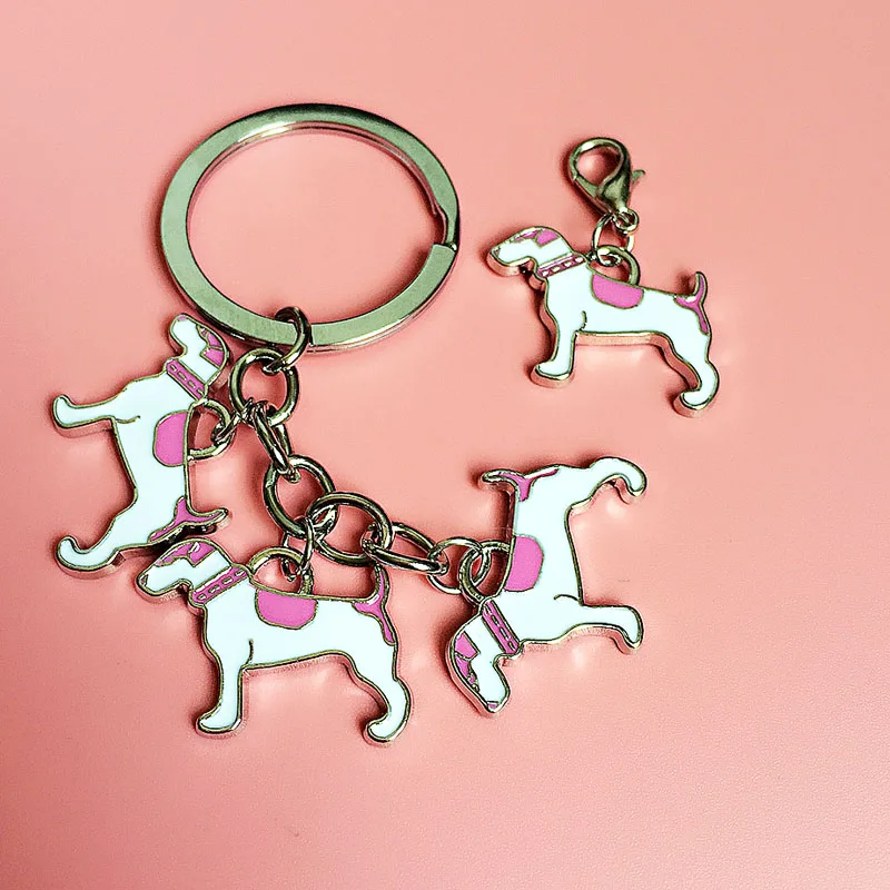 Английский брелок для ключей Foxhound с собакой на сумке автомобильный Chow подарочные