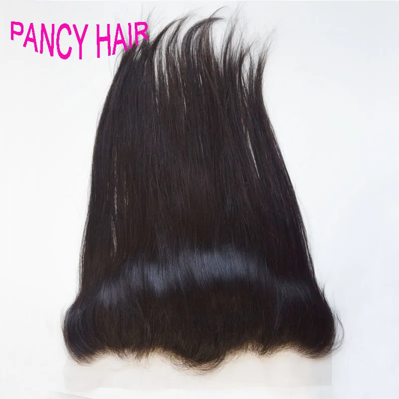 7А Перуанский прямо Кружева Фронтальная Закрытие С Волосами Младенца Отбеленные