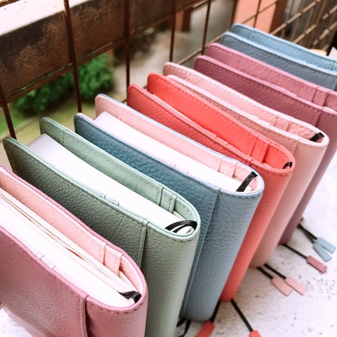 Classic Genuine Leather Softcover Journal Cover For Hobonichi Paper Book A6 Free Shipping