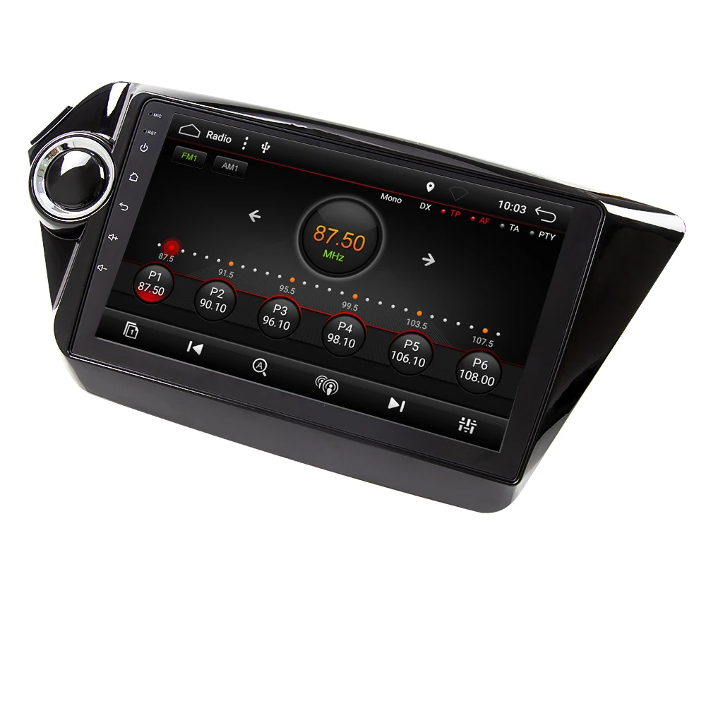 Eunavi android 8 1 автомобильный dvd плеер gps навигации для Kia k2 RIO 2010 2011 2012 2013 2014 2015 2017