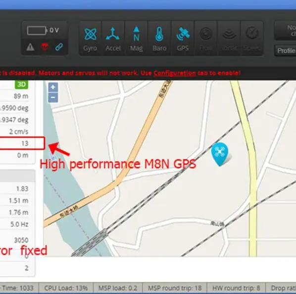Компасы для управления полетом INAV F3 Deluxe Baro OSD M8N комплект GPS встроенный барометр