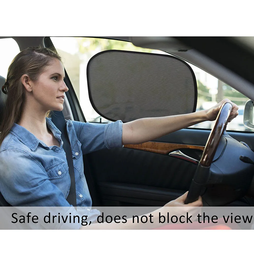 2 x Sunscreen Car For Baby Sun Shade Side Window Eyes Visor Protection Shield Kids Cover Auto Mesh 3.0# |