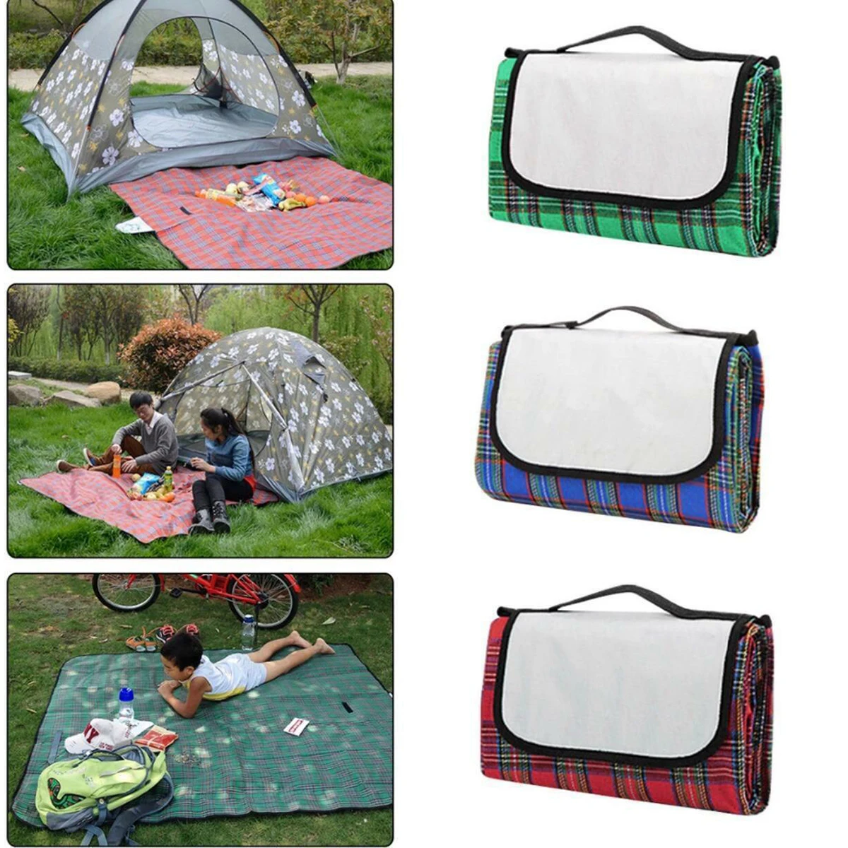 Waterproof Folding Picnic Mat Outdoor Camping multiplayer Beach Moisture-proof Portable Hiking Beach Pad Blanket