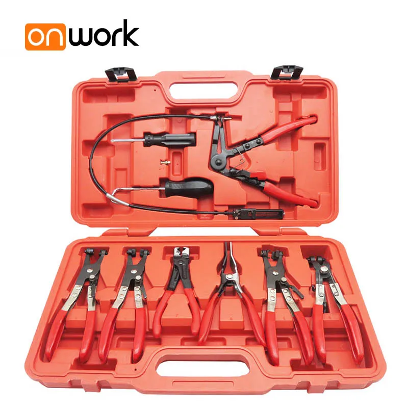 9 шт. Тип изгиба для автомобилей зажимы труб плоскогубцы хомуты шланга