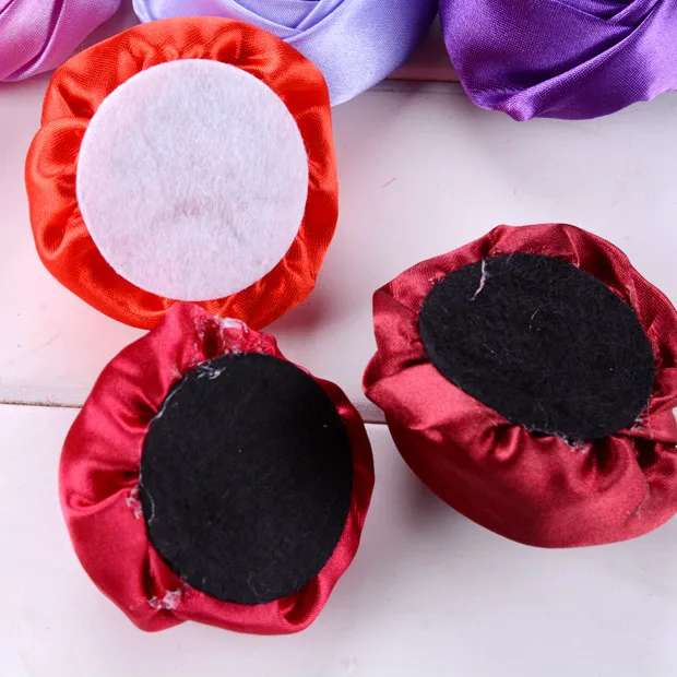 

Free Shipping 5cm Classic Rose Bud Fabric Flower Girls Headdress Flower Apparel Accessories for wedding bouquet