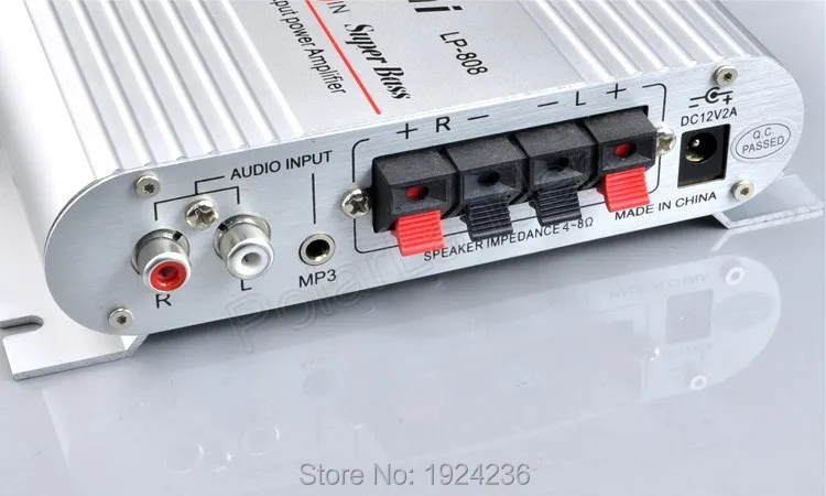 Высокое качество 20 Вт 12 В Мини Автомобильный Lepy Hi Fi цифровой LP808 2ch выходной