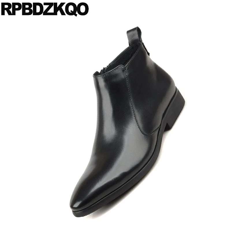 Официальные туфли с острым носом обувь на платформе мехом натуральным лицевым