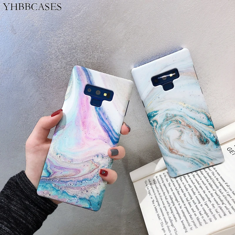Yhbbcases красочные Мрамор чехол для samsung S8 Чехлы модный фон детских фото в стиле