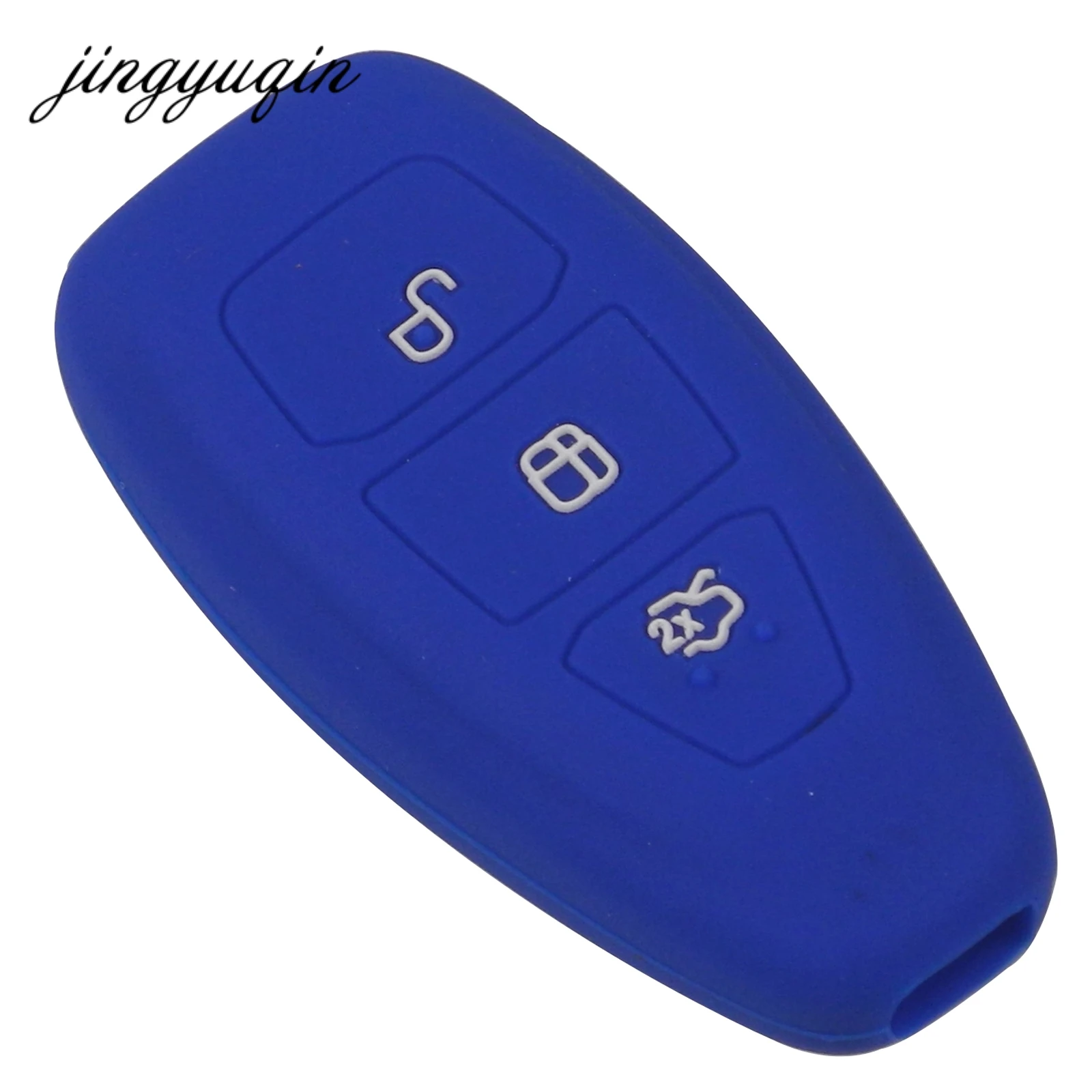 Силиконовый чехол для ключей jingyuqin 10 шт./лот ford Fiesta Focus Mondeo C Max B Kuga резиновый смарт