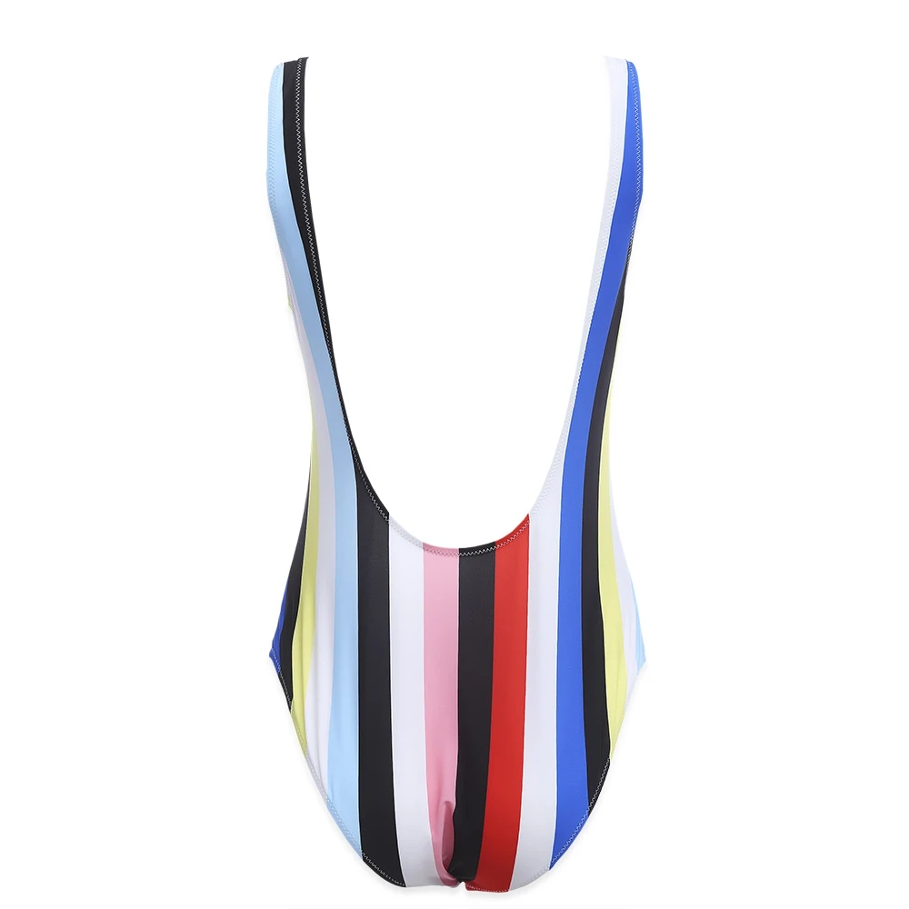 Женский цельный купальник Цветной монокини пуш-ап пикантный для плавания