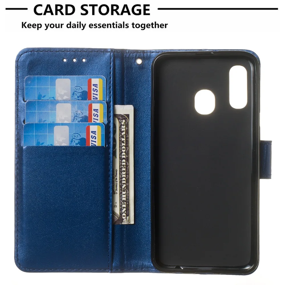 Кожаный чехол для Fundas iPhone Samsung Galaxy A3 A5 A6 A8 A10 A20 A30 A40 A50 A70 крышка обычный Чехол