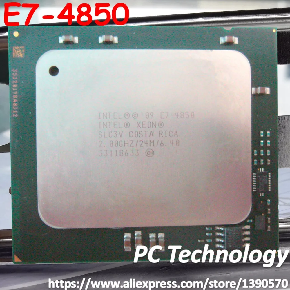 Оригинальный процессор Intel Xeon E7 4850 2 0 ГГц 24 Мб 10 ядер 32 нм LGA1567 130 Вт бесплатная