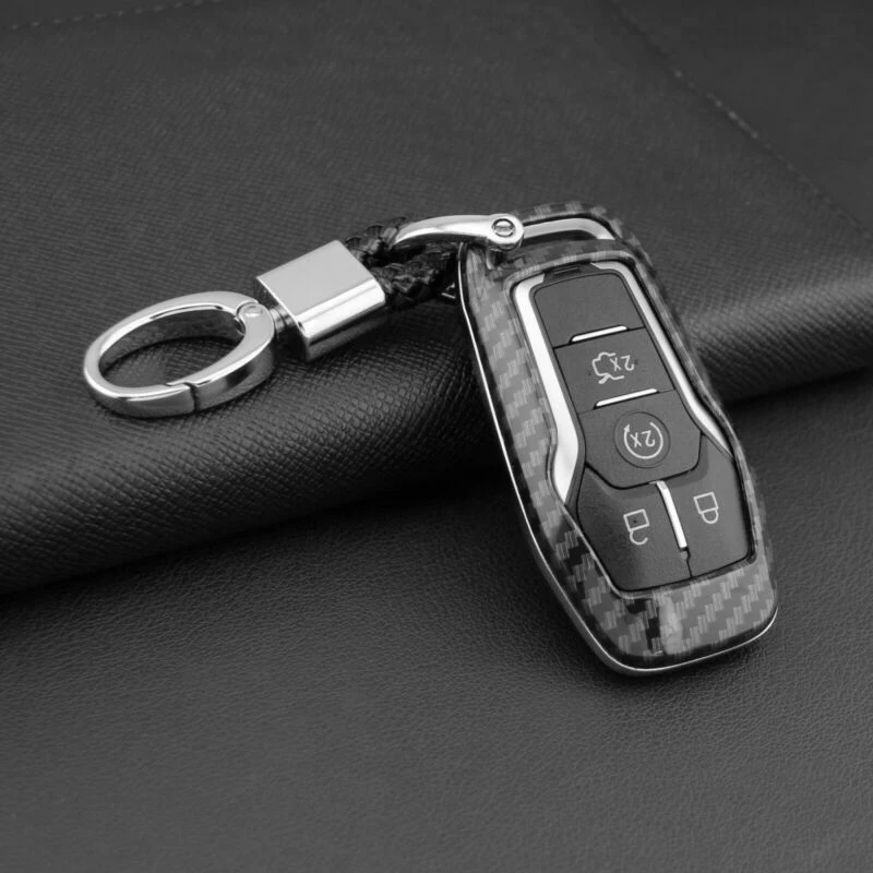 Защитная крышка смарт-ключа из углеродного волокна аксессуары для Ford |