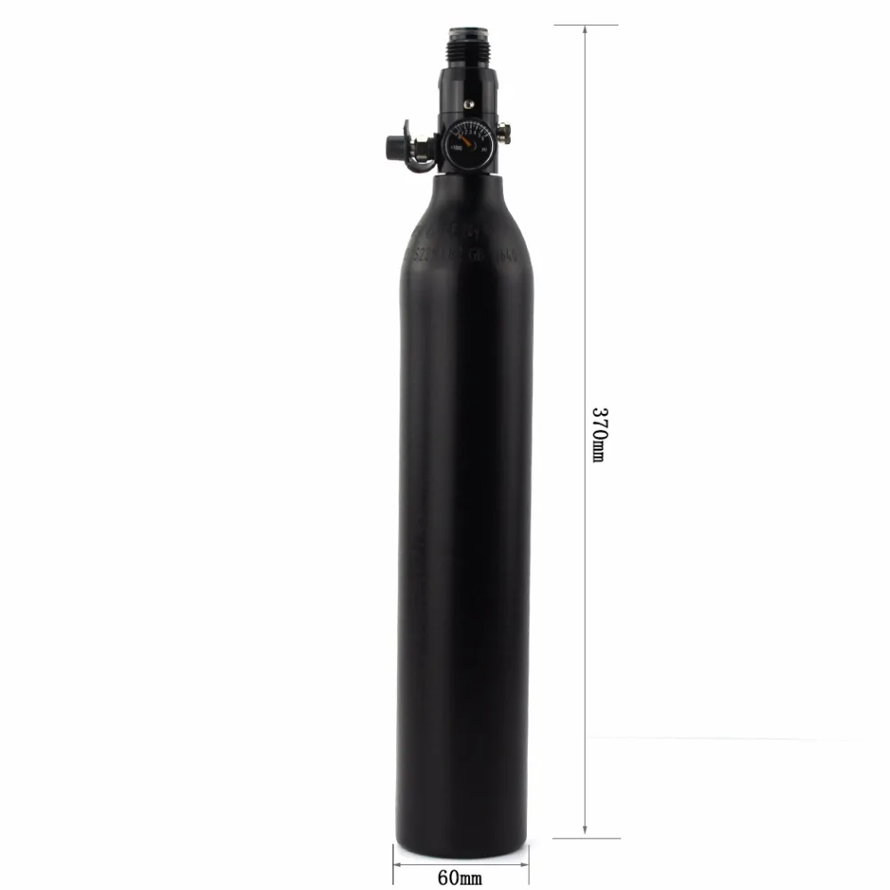PCP Пейнтбол страйкбол воздушного насоса 0.45L M18x1.5 цилиндр ГПа с регулятором 450CC 300bar