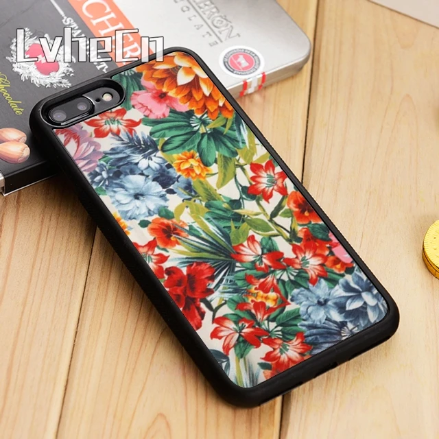 Тропические Зеленые растения LvheCn листва цветы чехол для телефона iPhone 5 6 7 8 plus 11 12