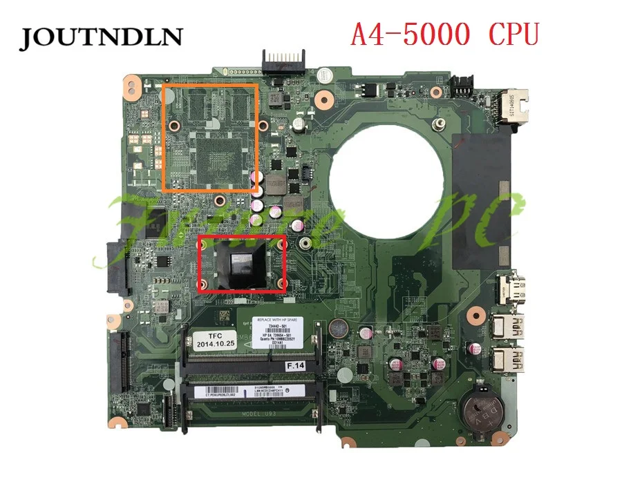 Материнская плата JOUTNDLN для ноутбука HP 14-N 734443-501 734443-001 DA0U93MB6D0 DDR3 с фотографией |