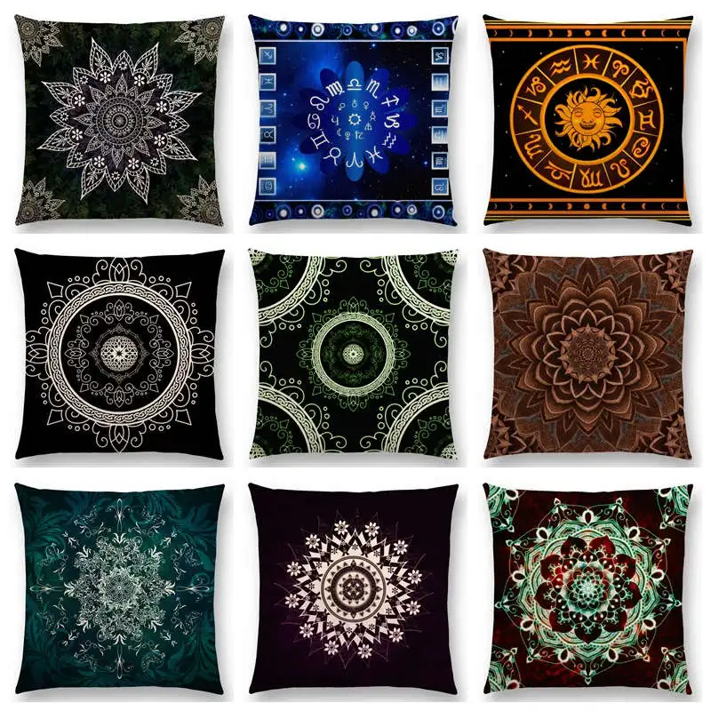 Мечтательный Изумрудный Дух цветок душа Мандала элегантный цветочный узор ретро