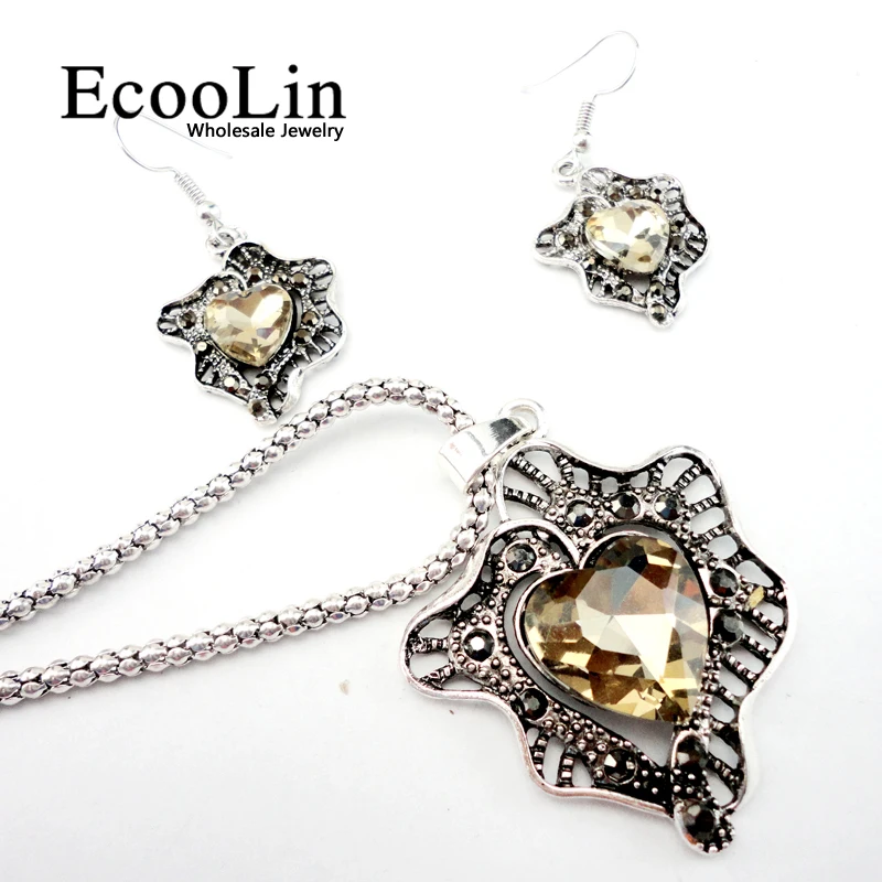 Женский комплект ювелирных изделий из серег и ожерелий 4 цвета на выбор|earrings
