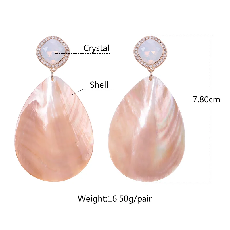 Sehuoran Aretes Boho Oorbellen серьги в виде ракушек воды для женщин Эффектные свадебные