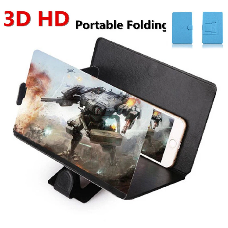 Горячая продажа 1 шт Универсальный мобильный телефон 3D экран HD видео усилитель